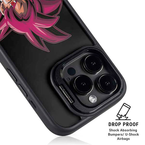 Dragon Ball Super Goku Portrait Super Sayan 4 iPhone 15 Pro Kickstand Case